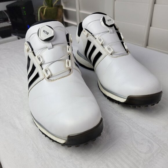 Adidas TOUR360 XT-SL BOA F34188 Spikeless White Black Mens Golf Shoes Size 11 - Picture 5 of 16